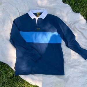 Men’s blue rugby shirt